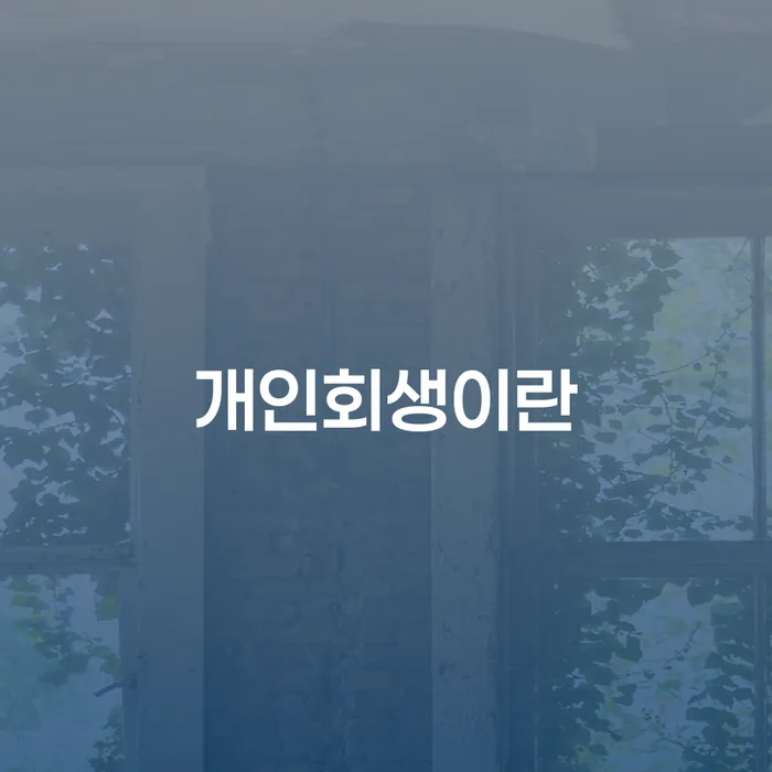 개인회생잘하는곳 빚청산 이렇게 됩니다.