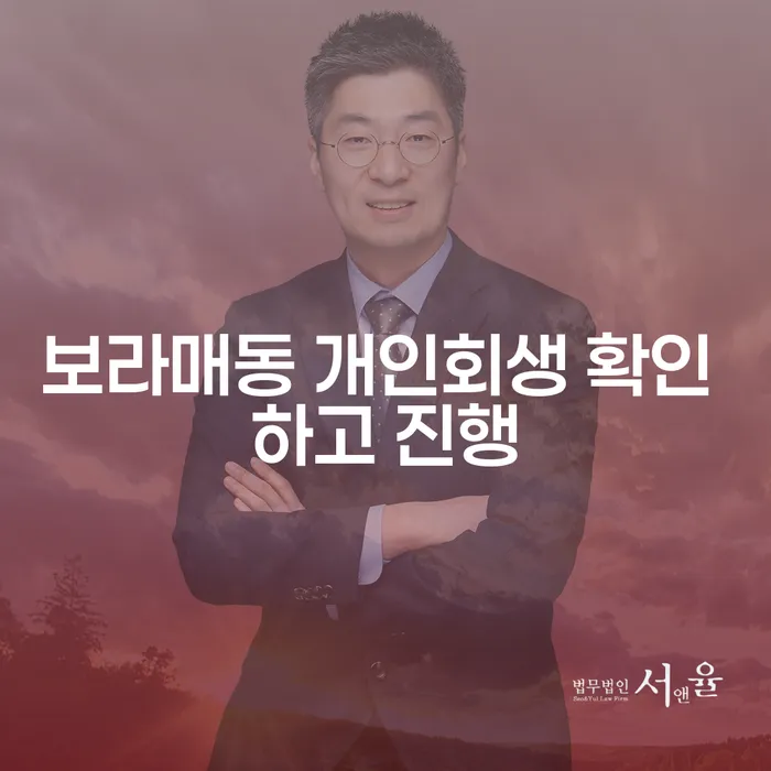보라매동 개인회생 확인 하고 진행