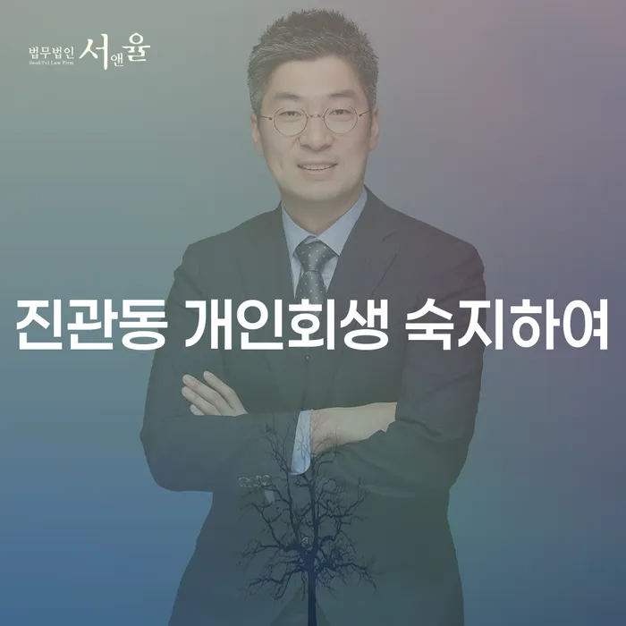 진관동 개인회생 숙지하여