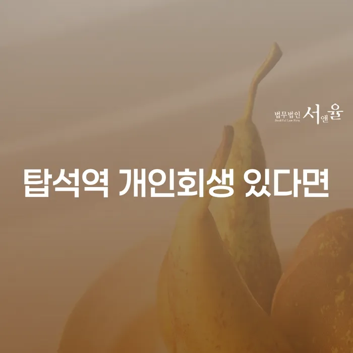 탑석역 개인회생 있다면