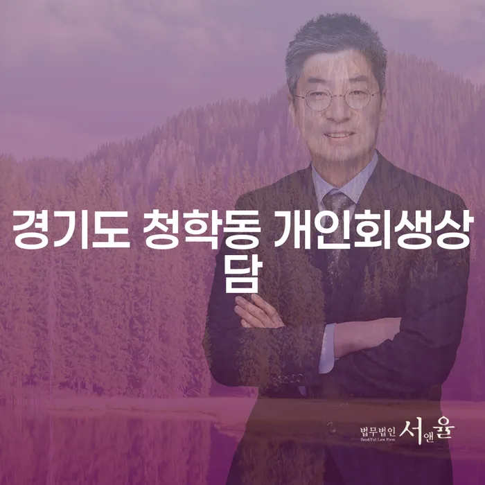 경기도 청학동에서 개인회생을 신청해야 할까요?